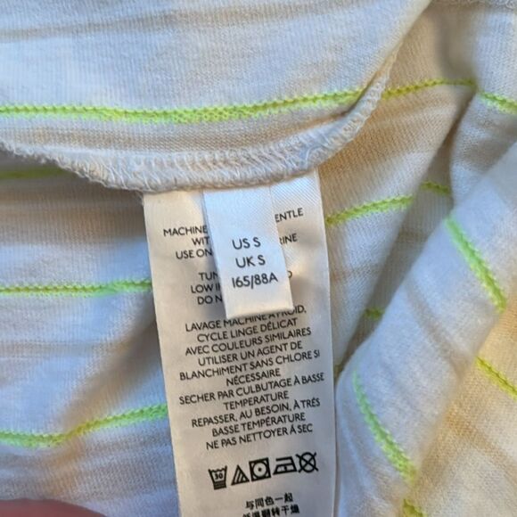 Anthropologie Striped Tier Maxi Dress neutral motif S - Picture 7 of 8